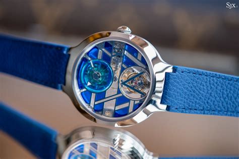 Up Close: Louis Vuitton Voyager Flying Tourbillon Plique.